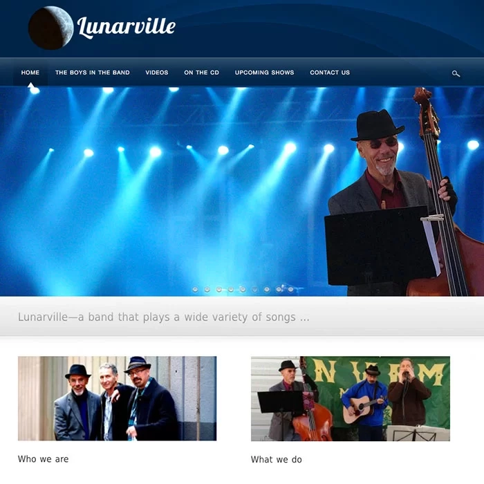 Lunarville Band website